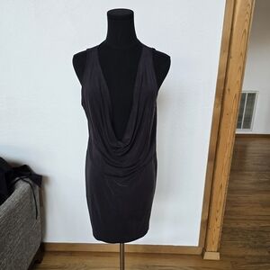 Lush Charcoal Mini Dress